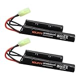 MXJFYY 2 Stück wiederaufladbarer 8,4-V-1600-mAh-Airsoft-Akku