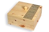 Brotdose aus Zirbenholz - 3 teilig: Brotbox & Deckel & Auflage-Gitter - Handmade in Austria