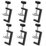 6 Stück C Klemme, 15-55mm Tischklemme Verstellbaren Schraubzwingen Klemmbereich Edelstahl Heavy Fixture Clamp für zwingen, Klemmen & Spanner, Holzarbeiten Werkzeug Heimwerken & Autoreparatur