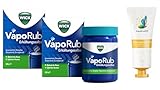 Wick VapoRub Erkältungssalbe Salbe Spar-Set 2x100 ml, inkl. einer hochwertigen Handcreme Marke Faar-Apo