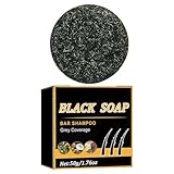 Haar Shampoo Bar - Charcoal Shampoo Bar | 50G Haarverdunking Für Männer Und Frauen | Natürliche Graue Abdeckung Bartseife Für Volumensteigerungen Und Empfindliche Kopfhaut