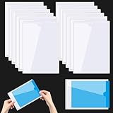 ADERTOS 14 Stück Selbstklebetaschen A5 Selbstklebende Klarsichthüllen Transparent Visitenkartenhüllen Klebend Einstecktaschen Etikettenhalter Selbstklebend Beschriftungsfenster für Zuhause Büro