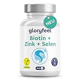 Biotin + Selen + Zink für Haut, Haare & Nägel* - 40% höhere Bioverfügbarkeit (Zink-Chelat) - Kleine, leicht zu schluckende Tabletten (240 Stück) - Sehr gut verträglich - 100% vegan und laborgeprüft