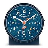 Cander Berlin MNU 1209 A Kinderwecker lautlos Astronaut Weltraum Licht Snooze Beleuchtung analog Jungen Mädchen Kinderzimmer Wecker Kinder