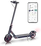 LuvTour Electric Scooter Faltbarer E-Scooter aus Luftfahrtaluminium App Anbindung mit Sperrfunktion, max. Belastung 100kg, LED Anzeige 10,4 Ah Li-Ion Akku bis zu 30km Reichweite(Nein ABE)