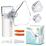 XEERUN Inhalator Vernebler, Inhalationsgerät für Erwachsene und Kinder, Tragbarer Inhalationsgerät Set,USB Wiederaufladbar, mit Mundstück und 2 Maske für den Heim- und Reisegebrauch