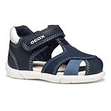 Geox Baby-Jungen B ZAPITO Boy Sandal, Navy/White, 24 EU