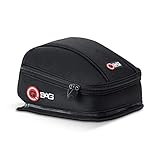 QBag Motorradtasche Hecktasche 03 - Formstabile Beifahrertasche, Einfache Befestigung, Positionierbarer Raumteiler, Netzfach und Schlüsselhaken -100% Nylon