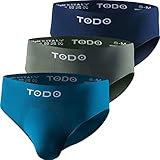 TODO Elastisch Sport Herren Slip (3er Pack) Atmungsaktiv Sportunterwäsche, Unterhosen Männer Slip ohne Scheuern (Slip Mix, L/XL)