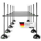 TOOLZ Koordinationshürden Set (5er-Set) – Agility Grid Set - Trainingsstangen & Clips für Parcours, Slalom & Sprungtraining – Agility Hürden-Set +Tasche