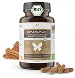 240 BIO Ceylon Zimt Kapseln für 4 Monate, hochdosiert, in Deutschland hergestellt, zertifizierte Bio-Qualität, 100% natürlich, hochwertiger Ceylon-Zimt aus Sri Lanka, vegan (240 Tabletten)