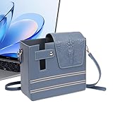 Aufbewahrungstasche für Wasserbecher, Umhängetasche mit Flaschenhalter, Schultertasche für Damen, mit verstellbarem Schultergurt, Aufbewahrungstasche für Wasserbecher, blau, Consulte la descripción