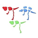 YARNOW 3 Stück Dinosaurier-Skelettform Strandspielzeug für Sand Strandsandspielzeug aus Kunststoff Dinosaurier-Sandspielzeug Dinosaurier-Sandform Dinosaurier-Form-Spielset Plastik