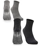 Occulto Herren Stoppersocken 2-4er Pack (Modell: Andi) 2 Paar - Schwarz Grau 43-46