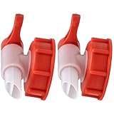 ISOLATECH SABEU Fluxx 2Stk. AH 23/61 HF Auslaufhahn für 20L und 30L Kanister mit DIN 61 Gewinde außen 60,5mm Lebensmittelecht Ausgießhahn Auslauftülle 23mm zum Umfüllen Abfüllen Dosieren ohne Gluckern