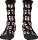 Laufsocken Reflektierende Amerikanische Flagge Feuerwehrmann Dünne Rote Linie Atmungsaktiv Sneaker Socken Unisex Funktionssocken Für Damen Tennis Wandern