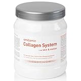 amitamin Collagen System - deutsche Apothekenqualität, reines Kollagen Hydrosylat Pulver + Hyaluronsäure + Coenzym Q10 + wichtige Mikronährstoffe - 240 Gramm - geschmacksneutral - aus Weidehaltung