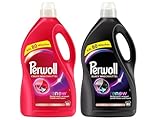 PERWOLL Flüssig-Set 2x 80 Waschladungen (160WL) 1x Black & 1x Color, Feinwaschmittel-Set reinigt sanft und erneuert Farben und Fasern, Waschmittel mit Dreifach-Renew-Technologie