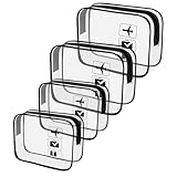 Vonsera 4 Stück Kulturtasche Transparente, Kosmetiktasche Reise, TSA-geprüft Flugzeug Handgepäck, Flugzeug Gadgets, Reisezubehör, Handgepäck Flüssigkeiten, kulturbeutel für Herren Damen