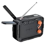 Outdoor Handkurbel Stromerzeugung Solar 5000mAh Ladeschatz Kompakt Tragbares Radio Solarwerkzeuge Multifunktional Outdoor