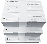 3x Block Quittung - Quittungsblock für Kleinunternehmer (§19) - 2 x 50 Blatt DIN A6 - gelocht - SD -durchschreibend (22427)