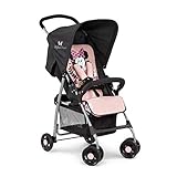 hauck Buggy Sport, Disney Minnie Sweetheart Rosa - Federleichter Reisebuggy 5,9 kg - mit Liegefunktion für Kinder ab Geburt bis 15 kg - Klein Zusammenklappbar, Großer Einkaufskorb bis 3 kg
