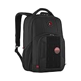 WENGER PlayerMode Gaming Laptop-Rucksack mit Tabletfach, Notebook bis 15,6 Zoll, Tablet bis 10 Zoll, 20 l, Damen Herren, Gaming Büro Business-Reisen Uni, Schwarz, 611651