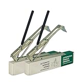 Vordich Automatischer Fensteröffner für Gewächshaus - Easy-Clip-System, Doppelfeder, verzinkter Stahl, 14kg/30lbs Belastung, automatische Belüftung für Fenster und Dach (2, Doppelfeder)