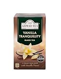 Ahmad Tea - Vanilla Tranquility - Schwarztee mit Vanille - Einzeln Verpackte, Aromaversiegelte Teebeutel mit 2g Tee pro Portion - 20 Teebeutel mit Band