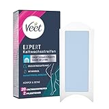 Veet Expert Kaltwachsstreifen Körper & Beine - Wachsstreifen zur Haarentfernung für alle Hauttypen inkl. sensibler Haut - 10 Doppelstreifen = 20 Streifen