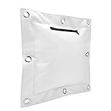 Cyrank Wing Chun Boxsack, Boxsack Wand Schlagpolster Wand, Wing Chun Kung Fu Sandsack, Wandhängender Canvas Boxsack Kick Striking Punch Bag Target mit Reißverschluss für Boxtraining Taekwondo(L)