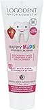 LOGONA Naturkosmetik Happy Kids Erdbeer Zahngel, Für gesunde und starke Milch und Kinderzähne, Frei von synthetischen Fluoridzusätzen, 50 ml (1er Pack)