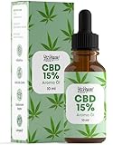 Yes Vegan® CBD-Öl 15% - Vollspektrum Hanf-Tropfen - 1500mg CBD - Deutsches Unternehmen (1x 10 ml (15%))