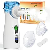 InhaliergeräTe FüR Erwachsene，InhalationsgeräT Kinder Mit Tragbar USB Elektrische Inhalatoren，Nebulizer Inhalator Mit Led-Timer，Vernebler InhaliergeräT Zur Linderung Von