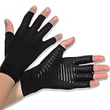 Donfri Arthrose Handschuhe mit Kupfer,Arthritis Handschuhe Kompressionhandschuhe für Schmerzlinderung und Wärme (M)