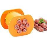 Cevapcici Presse Hot Dog Maker - Manual Hot Dog Wurstform Set, DIY-Küchenutensilien, Cevapcici Maker Hot Dog Maschine Fleischstäbchen Quetscher (Orange)
