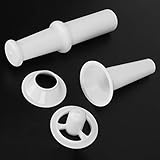 NDNCZDHC Fleischwolf-Aufsatz mit universellem Lebensmittelschieber, Wurstfüllerdüse und Kubbe-Aufsatz für Fleischwolf der Größe 7