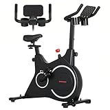 SPORTNOW Liegeergometer für Zuhause Sitzergometer mit LCD-Monitor, Magnetwiderstand, Heimtrainer mit Tablet-Halter, Griff, Flaschenhalter und Verstellbarem Sitz, bis 120 kg