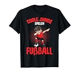 Coole Jungs spielen Fußball Fußballer Jungen Kinder T-Shirt