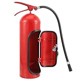 HYTROVE Feuerlöscher Weinschrank aus Metall Großer Spirituosen Aufbewahrungshalter für Männer und Feuerwehrleute Bruchfest Stilvolle Bar Dekoration