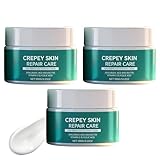 Crepey Skin Repair Treatment, Lindert Trockenheit, Hyaluronsäure, Hautstraffende Creme für das Gesicht, Spendet tiefenwirksam Feuchtigkeit, lässt sich leicht auftragen und ausbreiten (3pcs)