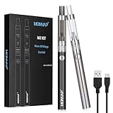 E Zigarette Starter Set, MONVAP M2 Komplettset ohne Nikotin, 2er E Zigaretten, Micro-USB-Aufladung, Spule austauschbar Verdampfer 1.6ohm 2ml, E Shisha Doppelset Vape Pen 0.0mg