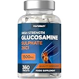 Glucosamin Sulfat 1500mg 2KCl | Glucosaminsulfat | 360 Hochdosiert Tabletten | Glucosamine Sulphate | von Horbaach