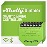 Shelly Dimmer Gen3, WLAN Smart Dimmer, Hausautomation, Dimmbare Lichter, LED-Streifen, Kein Neutralleiter Еrforderlich, Smarte Zeitpläne, Kein Hub Еrforderlich, iOS & Android, Alexa & Google