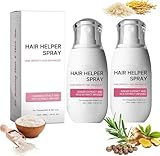 Bello Hair Helper Spray, 50ml Reiswasser Für Haarwachstumsspray, Haarwuchsspray Zur Vorbeugung Von Haarausfall, Haarwuchs Spray Für Dünner Werdendes Haar/Haarausfall, Haarwuchs-Reis-Ernährungsspray