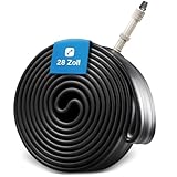 FISCHER Fahrradschlauch 28 Zoll – für ETRTO 35/50-622 | Dunlop-Ventil | Hochwertiger Fahrrad-Schlauch für City- & Trekkingräder | Robuste, elastische & langlebige 28er Fahrradschläuche