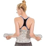 Kompressionsgürtel für den unteren Rücken, Lendenwirbelstütze, Taillen-Rückenstütze zur Linderung von Rückenschmerzen, Bandscheibenvorfall, Ischias, Skoliose, verstellbare Riemenunterstützung