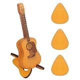 Plektren Gitarre Holz Plektrum Gitarren Plektrum Halter mit 3 Plektren Plektrum Akustikgitarre Guitar Picks für Akustik E Bass Gitarren Ukulelen Liebhaber