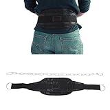 Gewichtter Klimmzahngürtel, Fitness -Drop -Gewicht -Ausrüstung Fitnessstudio -Dip -Gürtel mit Eisenkette Ziehgürtel für Körperfestigkeit Krafttraining Gebäude Hochziehen