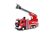 funnykid Feuerwehr Spielzeugauto mit Wasserspritzfunktion – Realistisches Feuerwehrfahrzeug mit Licht, Sound & Rückziehfunktion – Perfekt für Kinder ab 3 Jahren
